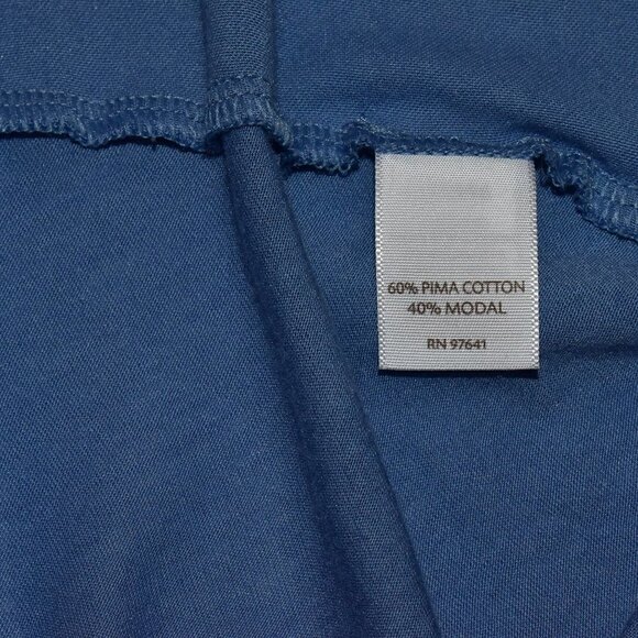 J. Jill Long Sleeve Button Down Tunic Top Blouse Blue Size XL - Picture 8 of 9